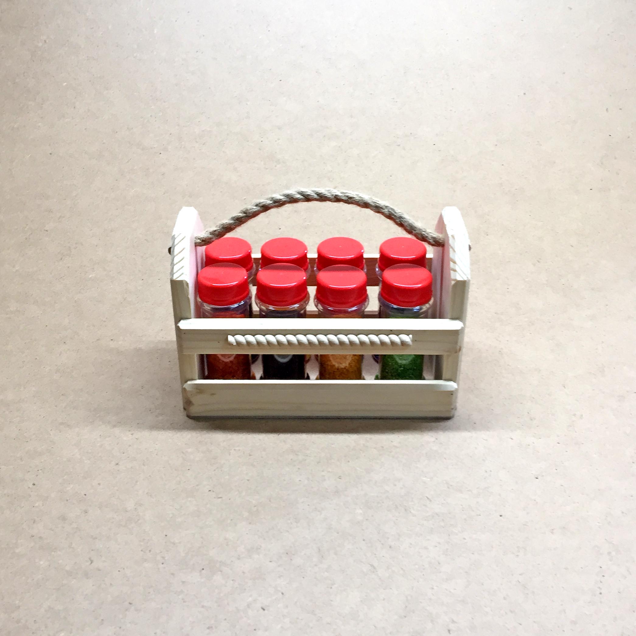 

Органайзер для специй BAFFALO натуральное дерево с баночками для специй