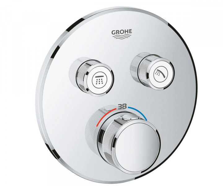 

Смеситель Grohe SmartControl 29119000 смеситель термостатический для скрытого монтажа на 2 выхода Хром.