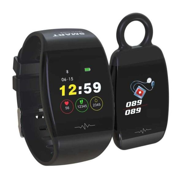 Фитнес браслет Smart Band MX ST01 Тонометр Черный (возможность работы в ...