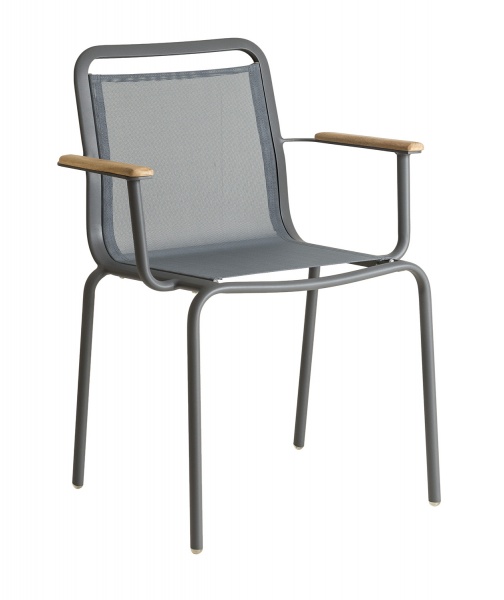 

Стул Alexander Rose Flint Stacking Armchair Grey sling