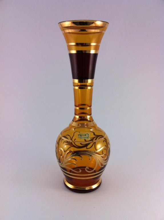 

Ваза 30.5 см. Egermann стекло Янтарь 16603