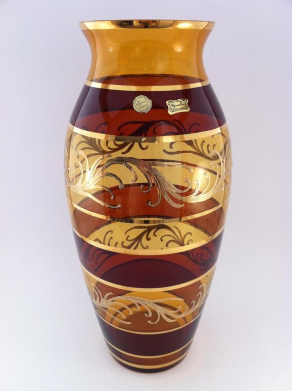 

Ваза 41 см. Egermann стекло Янтарь 1660385