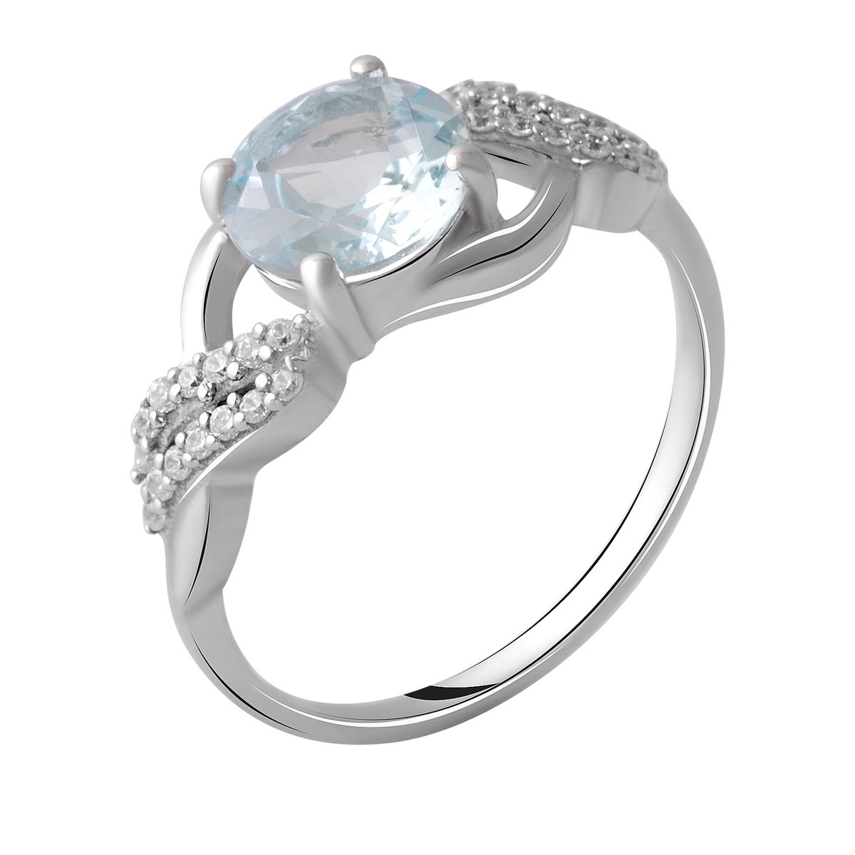 

Серебряное кольцо LAMIA с натуральным топазом 2.508ct 18 размер