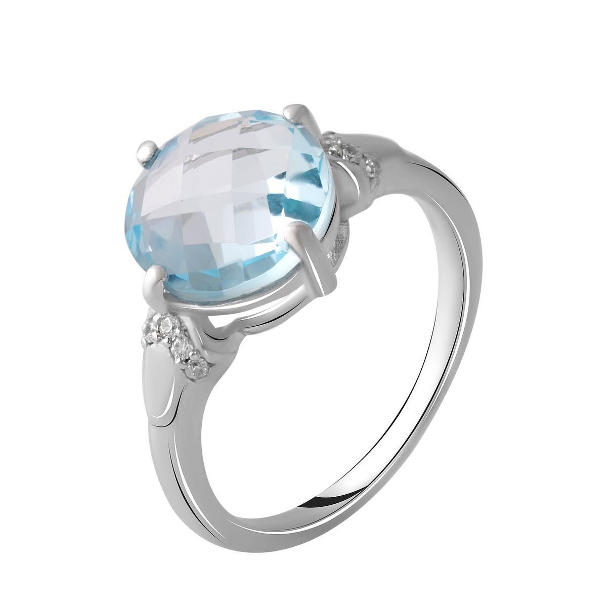 

Серебряное кольцо LAMIA с натуральным топазом 4.5ct 17.5 размер