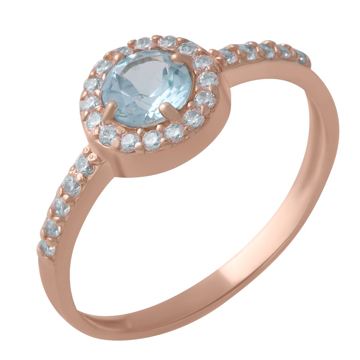 

Золотое кольцо LAMIA с натуральным топазом 0.6ct 18 размер