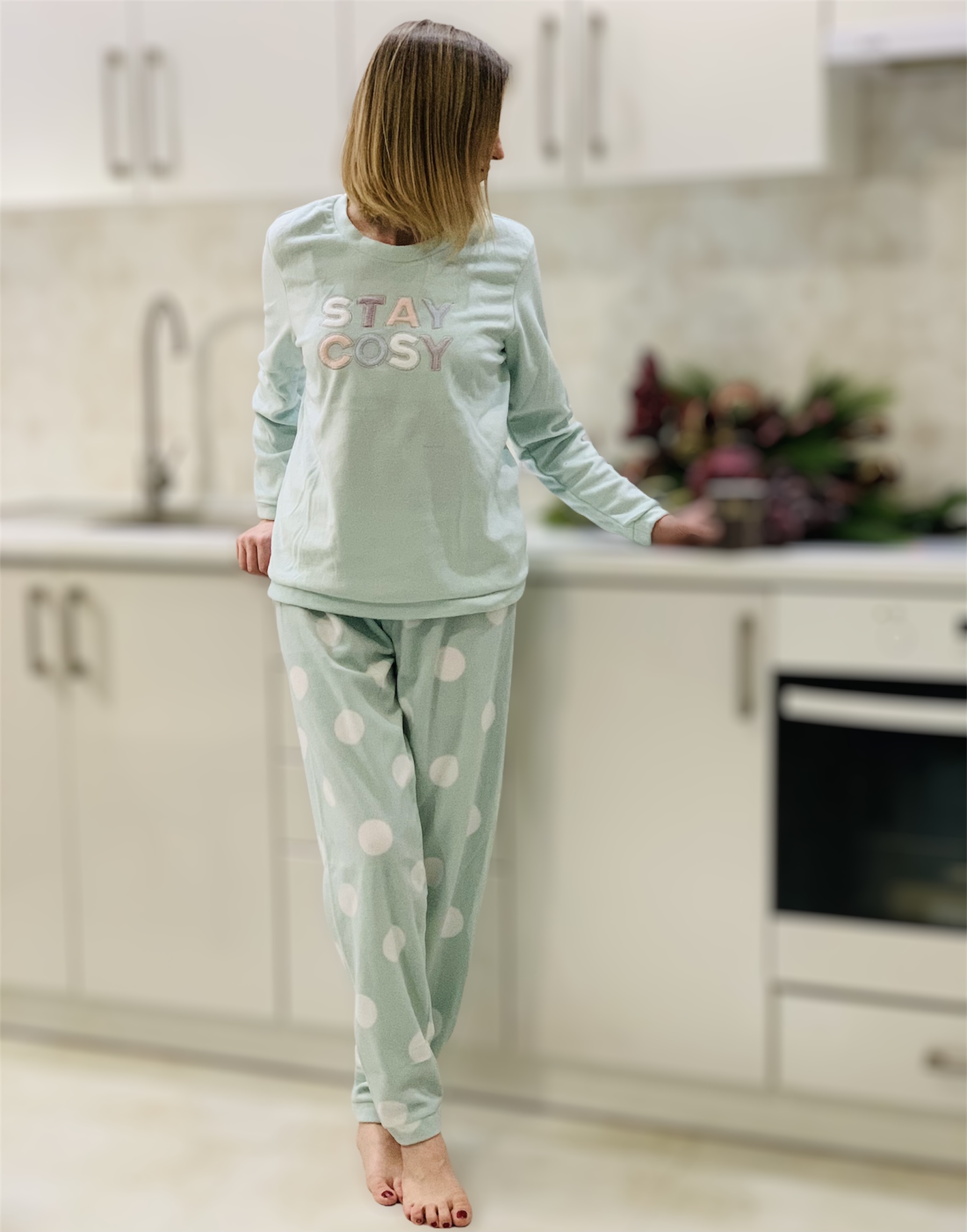 

Женская флисовая пижама Primark мятная (JW20001fw07/m)