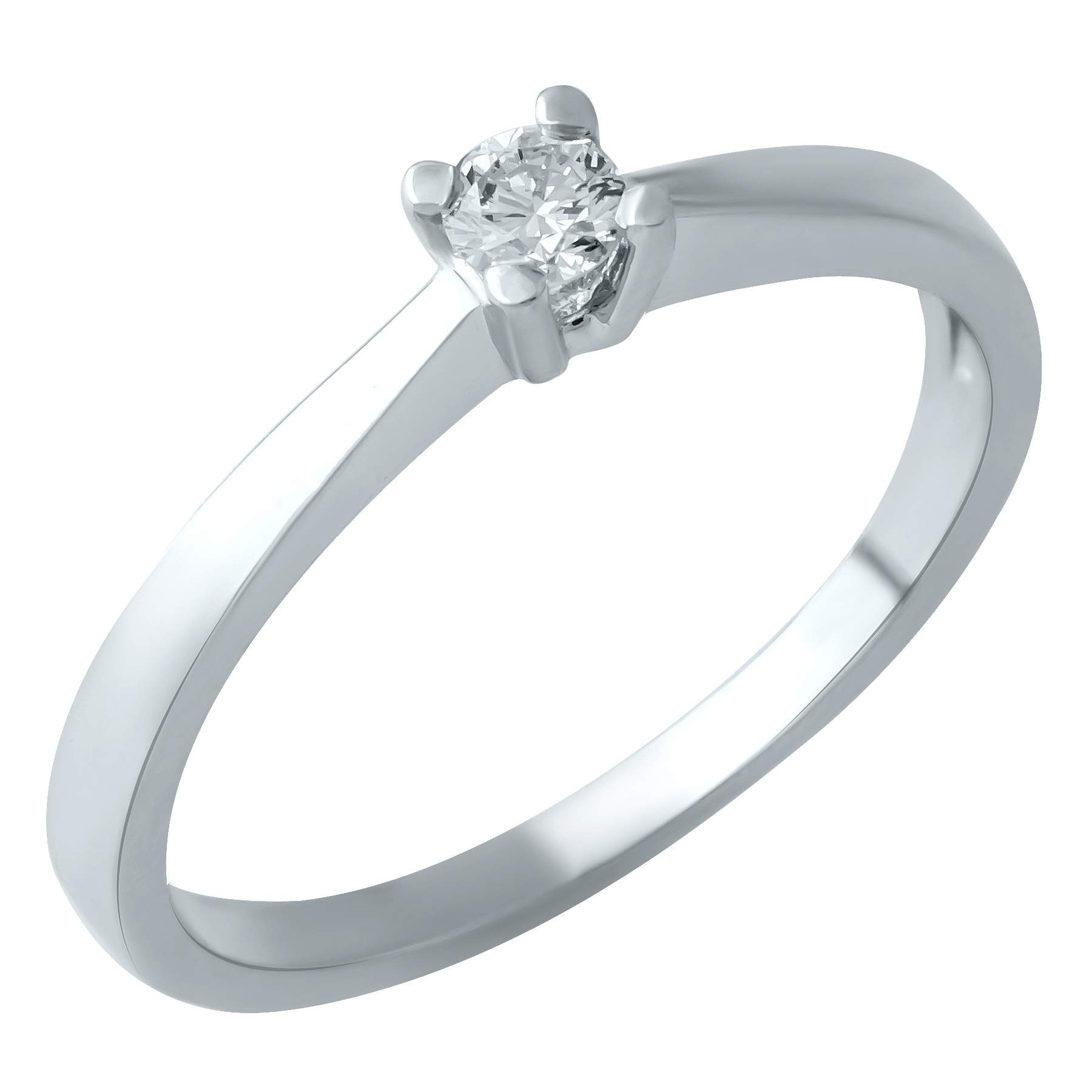 

Золотое кольцо LAMIA с натуральными бриллиантом 0.06ct 17.5 размер