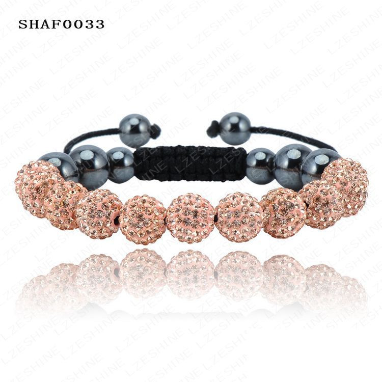 

Браслет женский Шамбала SHAF0033 peachy (персиковый)