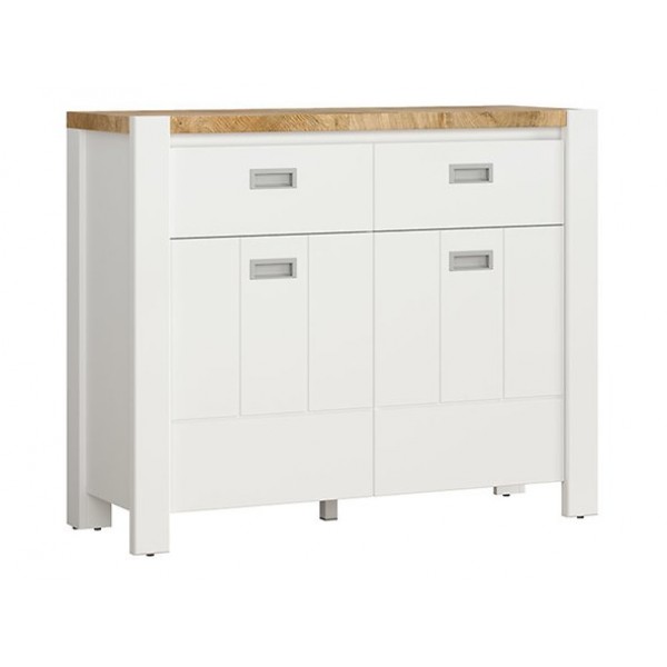 

Комод KOM2D2S в гостиную, в детскую, в спальню из ДСП + МДФ Dreviso Baby BRW (Black Red White) Польша