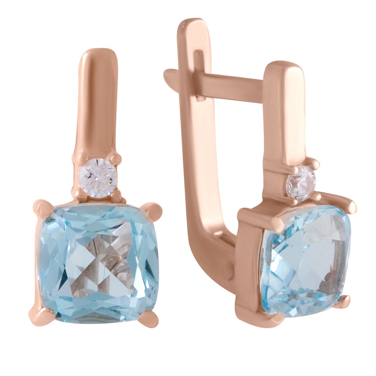 

Золотые серьги LAMIA с натуральным топазом 2.44ct