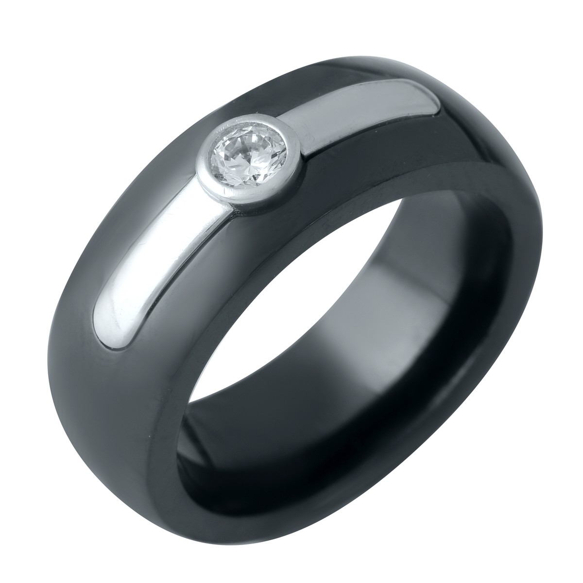 

Серебряное кольцо LAMIA с керамикой 17 размер