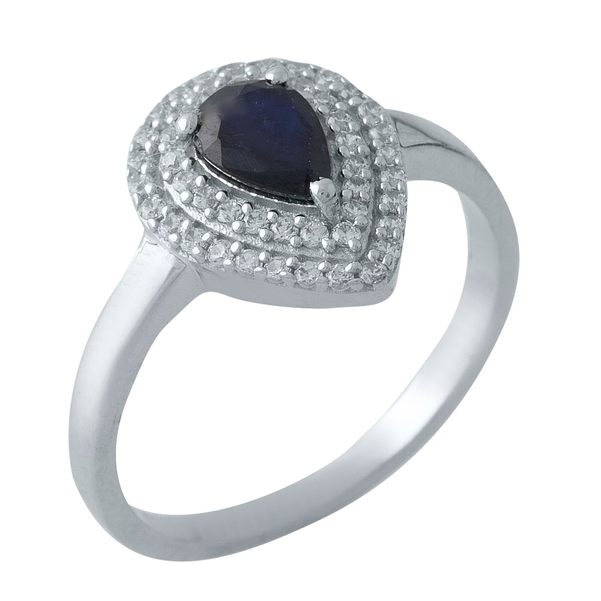 

Серебряное кольцо LAMIA с натуральным сапфиром 0.93ct 18 размер
