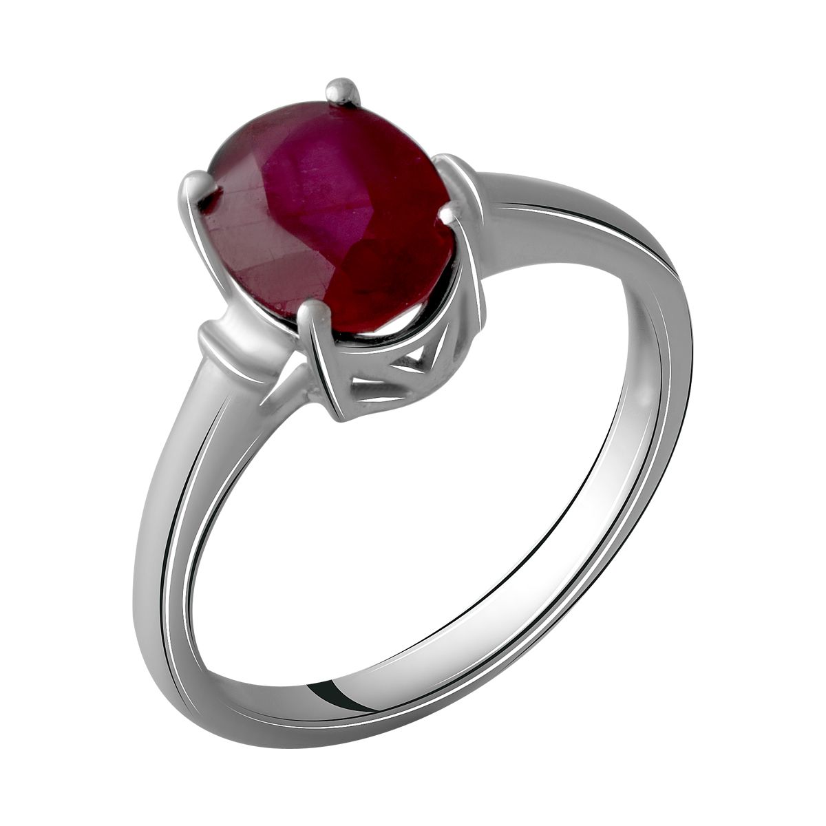 

Серебряное кольцо LAMIA с натуральным рубином 2.663ct 17.5 размер