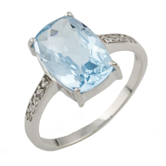 

Серебряное кольцо LAMIA с натуральным топазом 3.82ct 17 размер