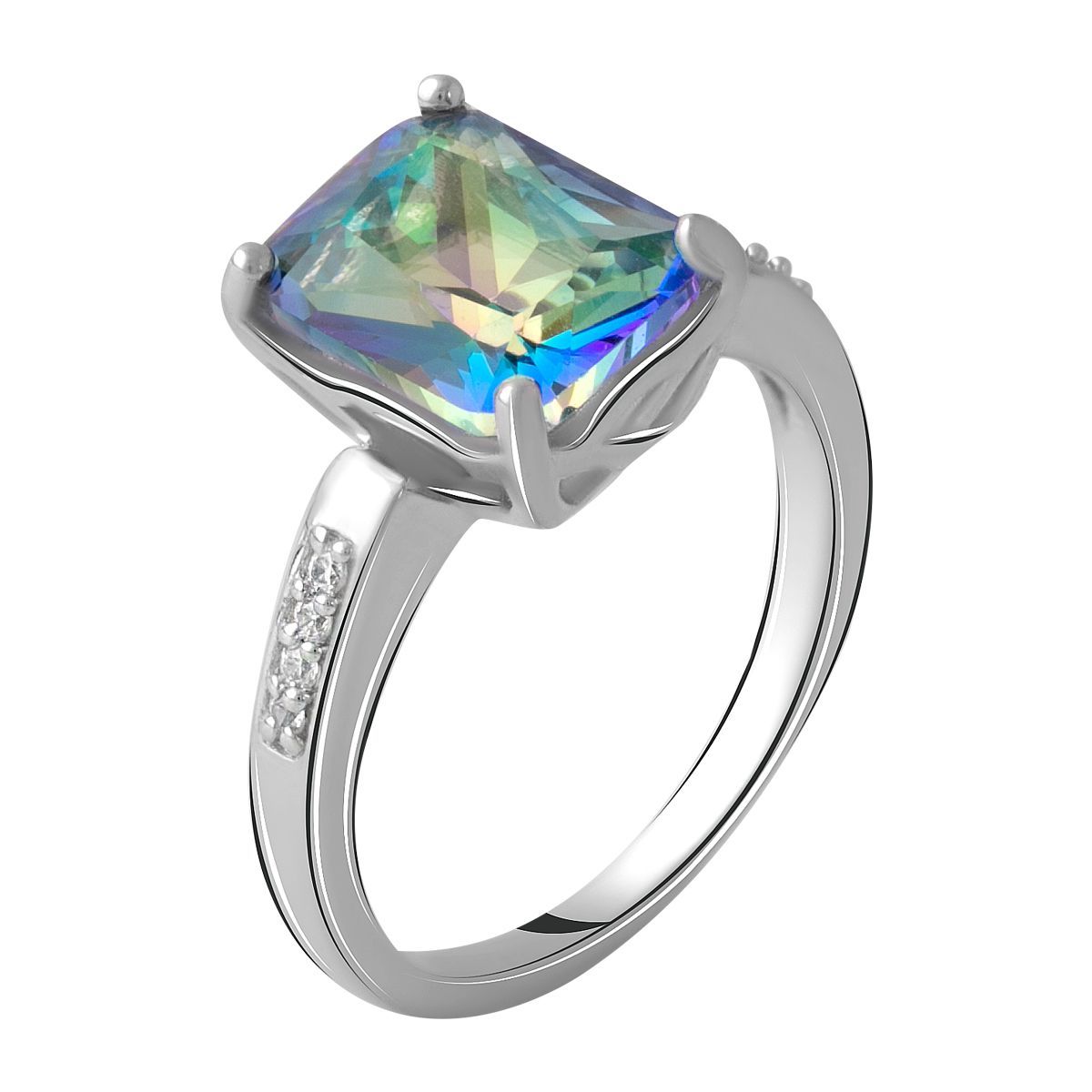 

Серебряное кольцо LAMIA с натуральным мистик топазом 2.52ct 18.5 размер