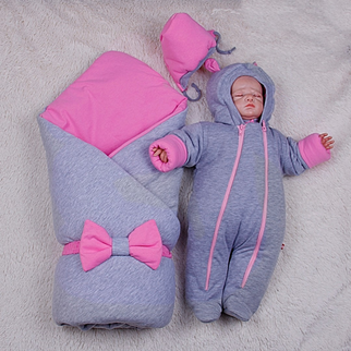 

Деми комплекты на выписку из роддома Brilliant Baby Mini 90х90 см Серый