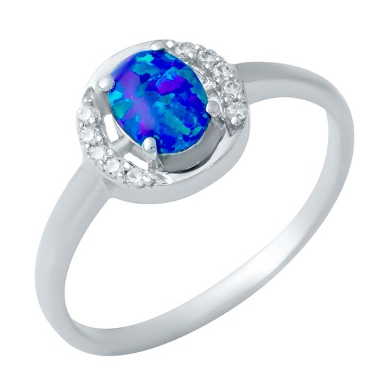 

Серебряное кольцо LAMIA с опалом 0.56ct 17 размер