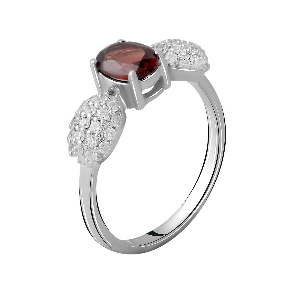 

Серебряное кольцо LAMIA с натуральным гранатом 1.565ct 18 размер