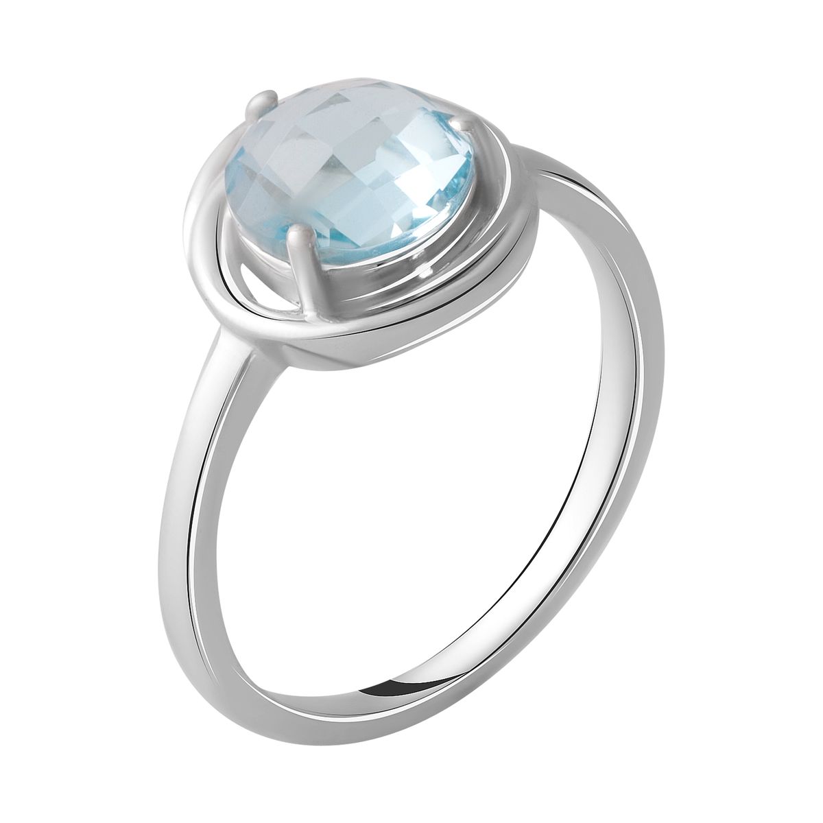 

Серебряное кольцо LAMIA с натуральным топазом 2.11ct 17.5 размер