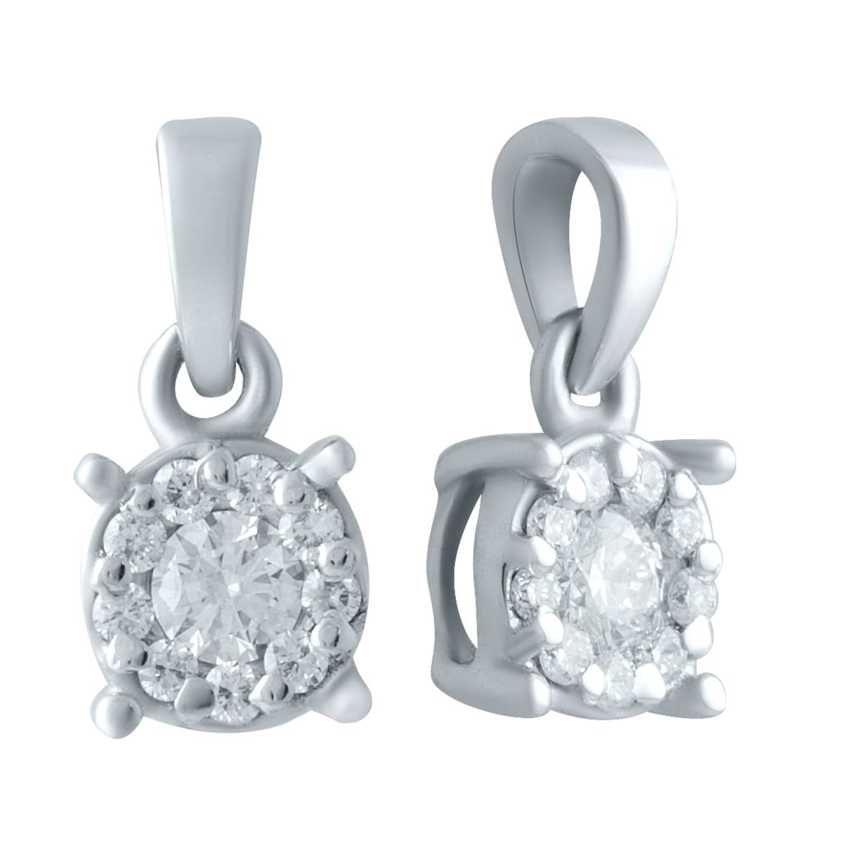 

Золотая подвеска LAMIA пробы с натуральными бриллиантом 0.2ct, бриллиантом 0.11ct