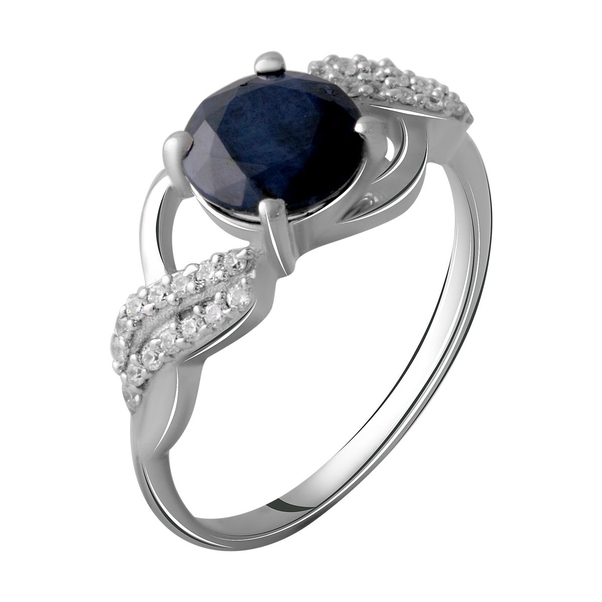 

Серебряное кольцо LAMIA с натуральным сапфиром 2.421ct 17.5 размер