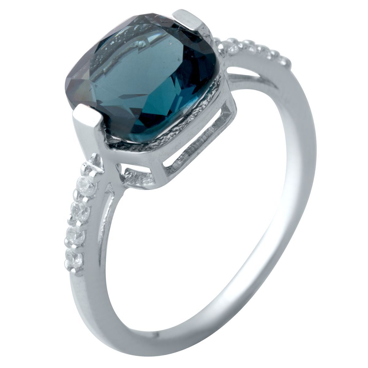 

Серебряное кольцо LAMIA с натуральным топазом Лондон Блю 2.855ct 18 размер
