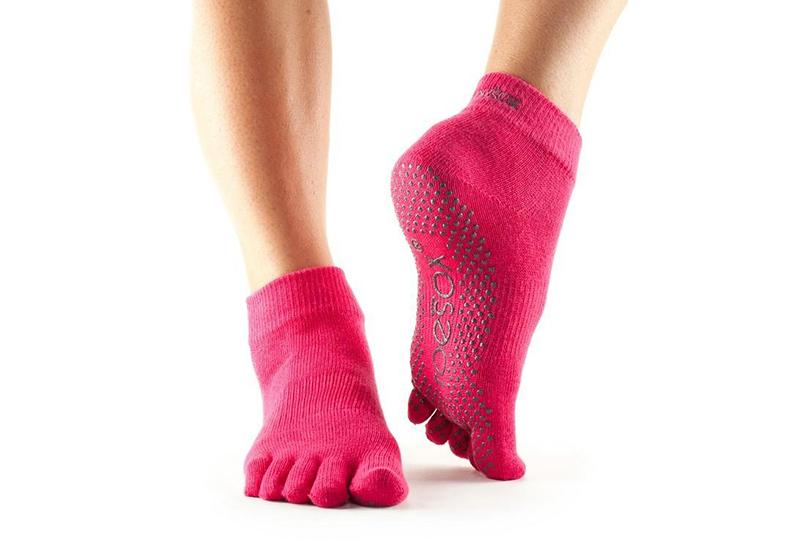 

Носки для йоги ToeSox Full Toe Ankle Grip Fuchsia S (36-38.5)