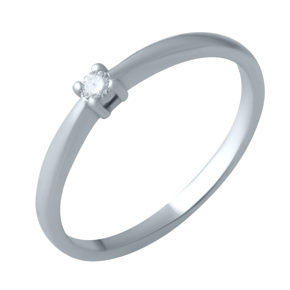 

Золотое кольцо LAMIA с натуральными бриллиантом 0.06ct 17 размер