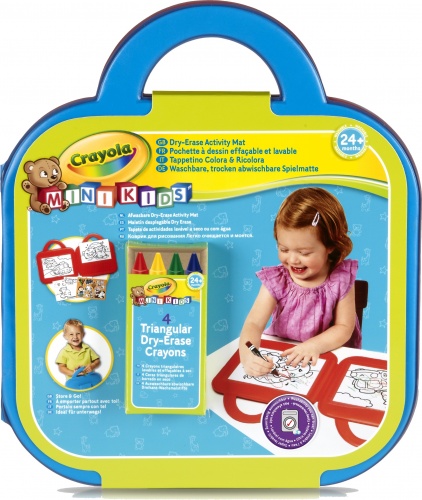 

Доска для рисования с восковыми мелками и раскрасками, Mini Kids, Crayola (98-2000)