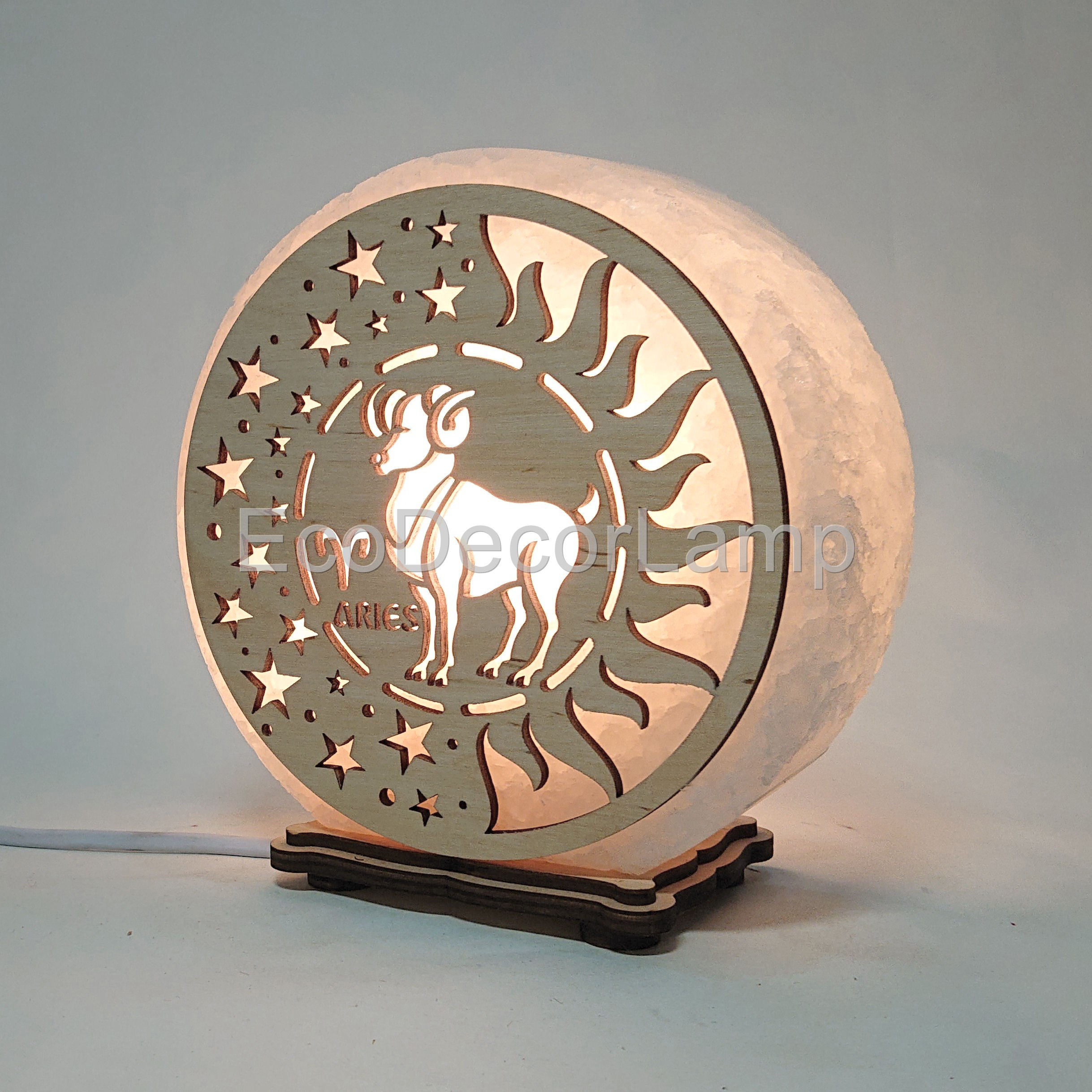 

Соляная лампа EcoDecorLamp "Овен" жёлтый