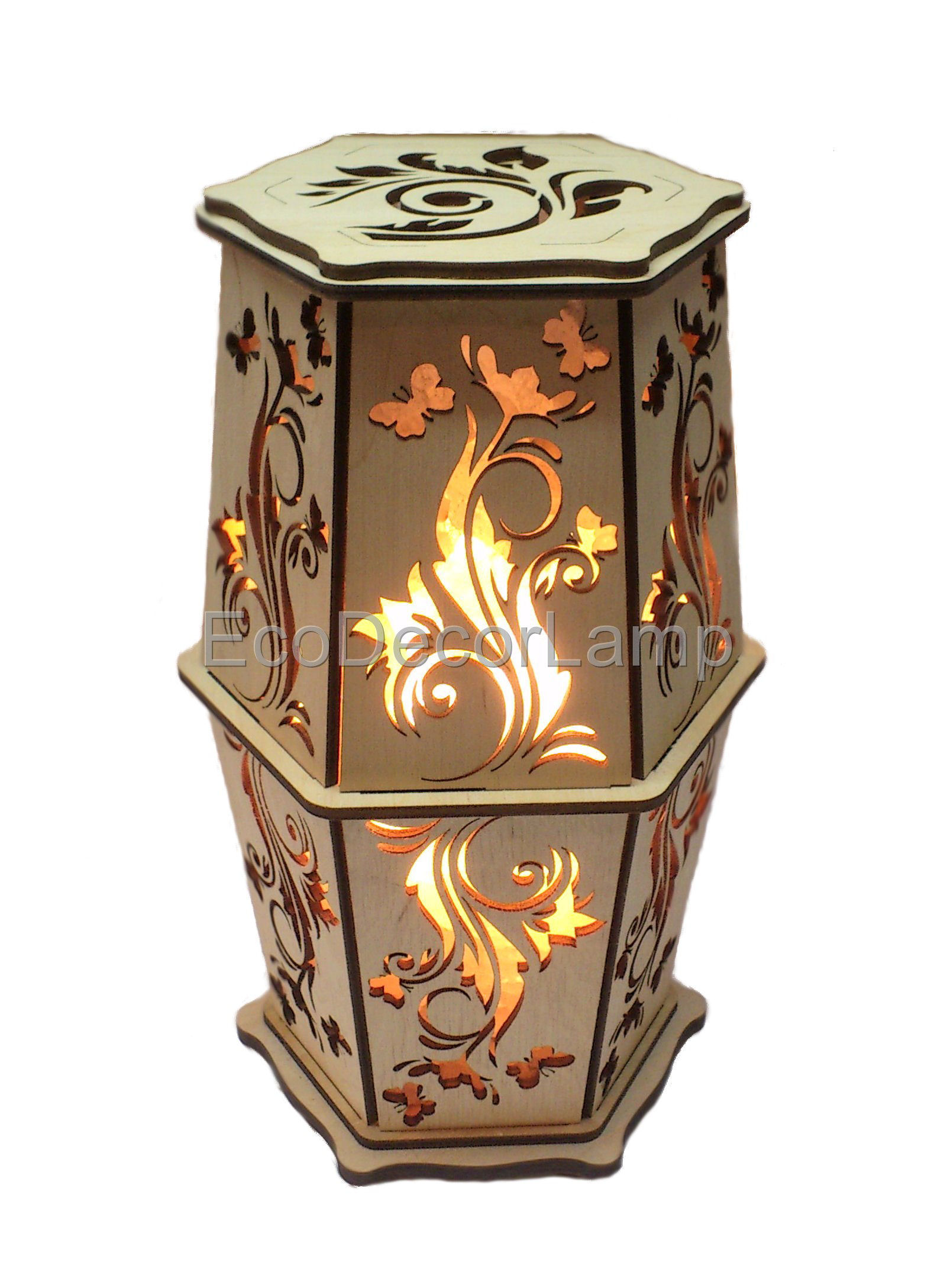 

Соляная лампа EcoDecorLamp шестигранный Лоза