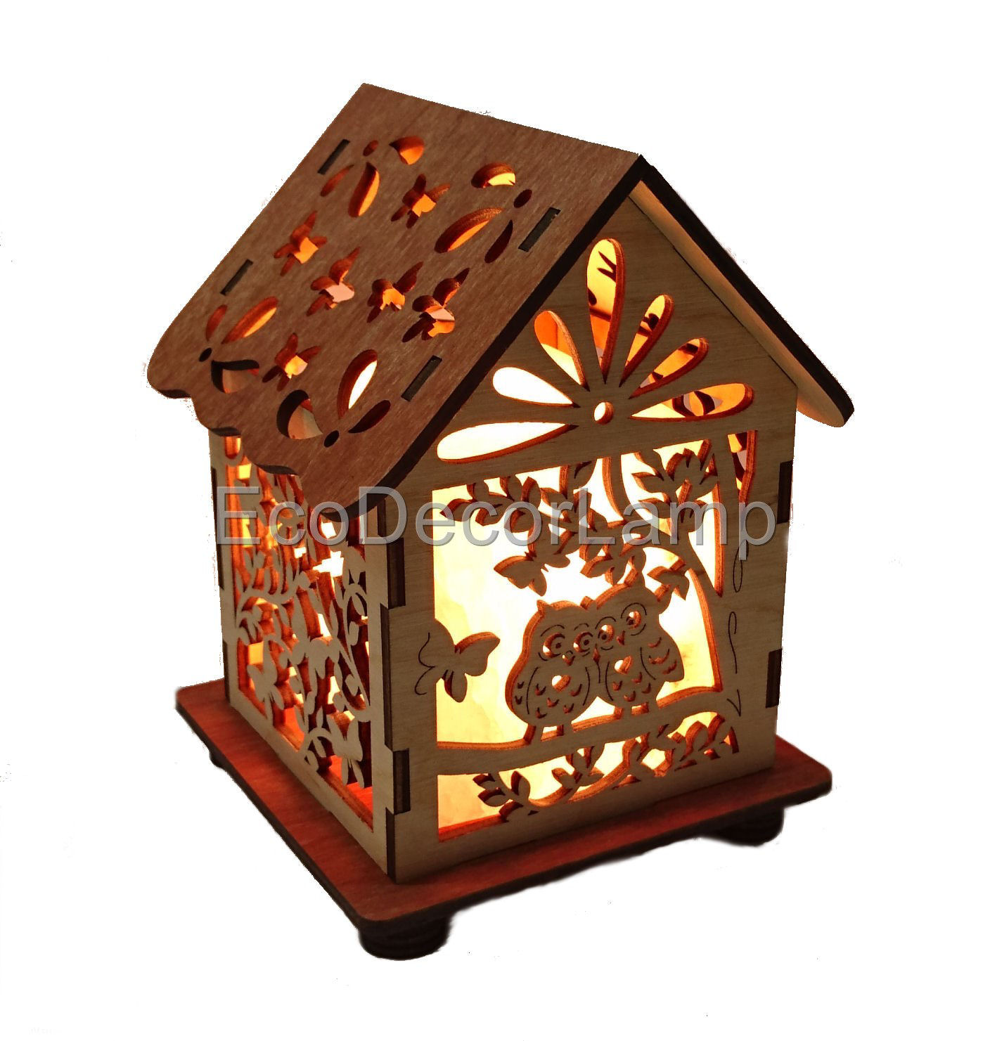 

Соляной светильник EcoDecorLamp Куб Совы