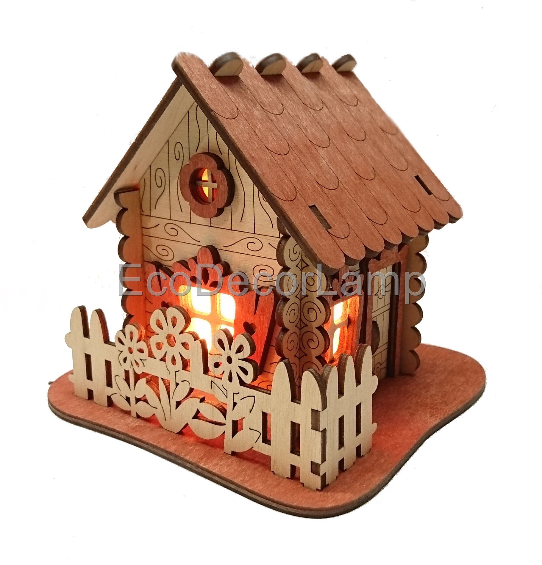

Соляной светильник EcoDecorLamp Домик 3