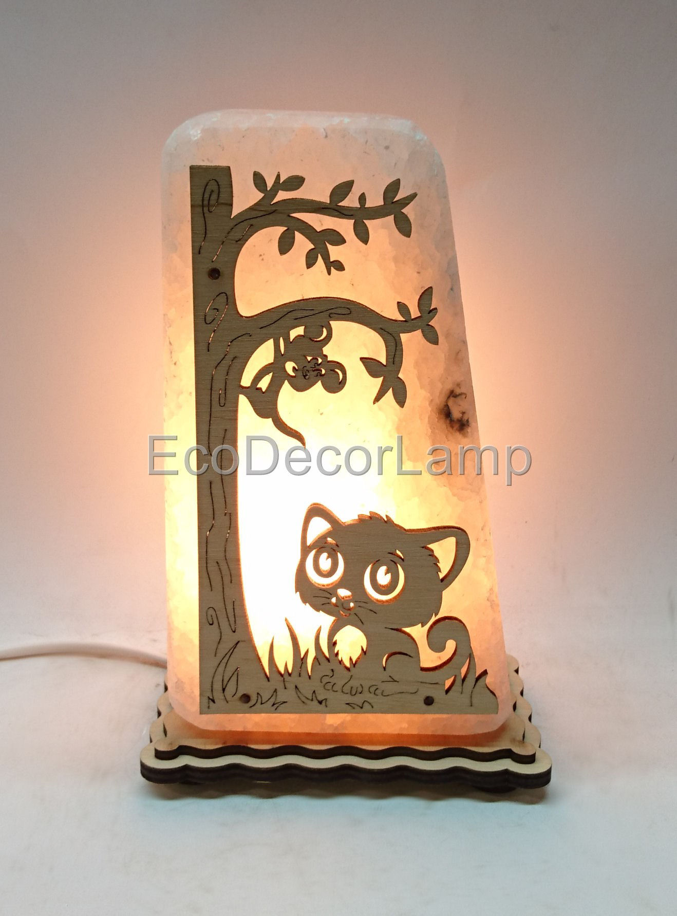 

Соляной светильник EcoDecorLamp Кот и мышь