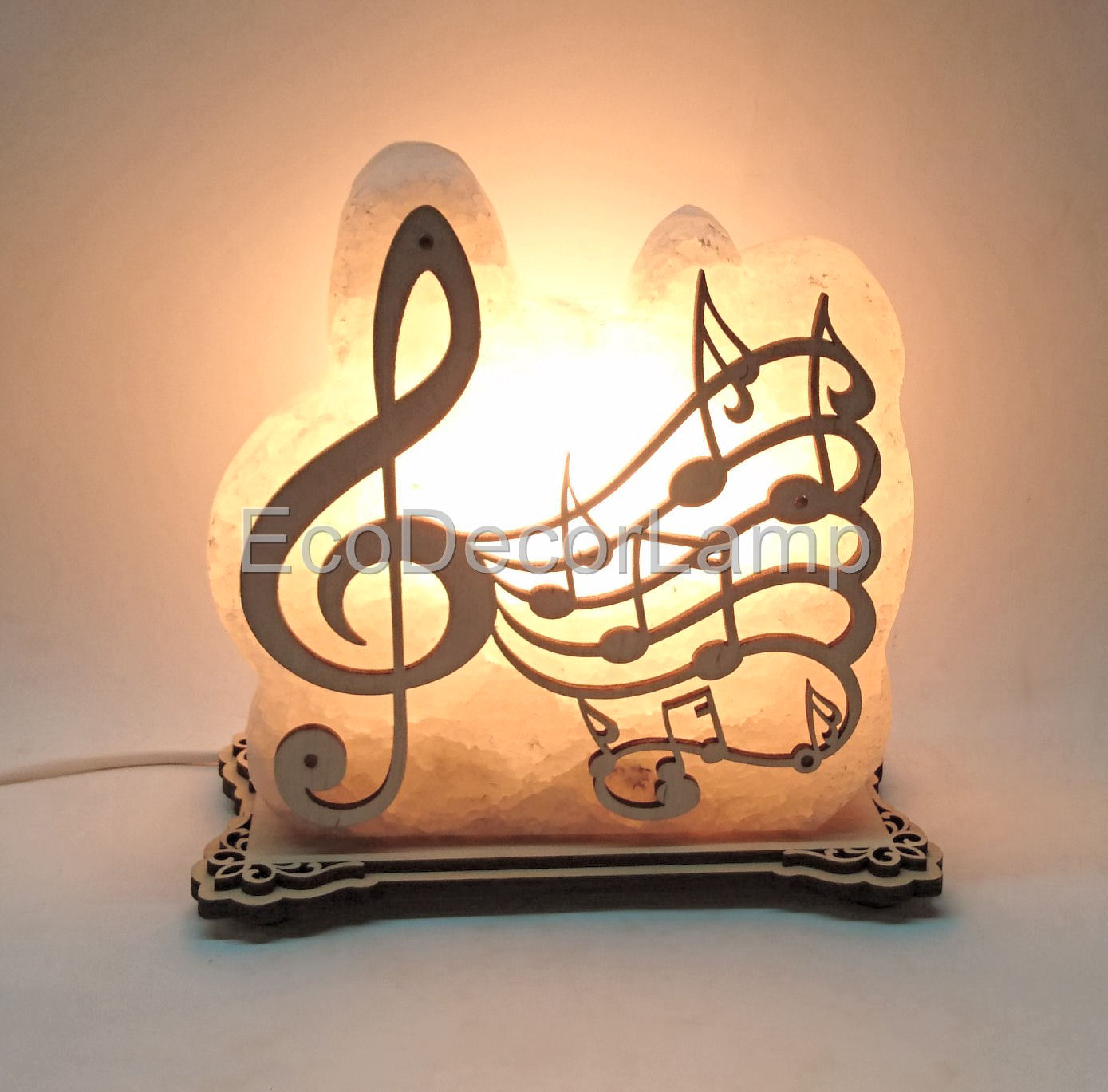 

Соляной светильник EcoDecorLamp Ноты