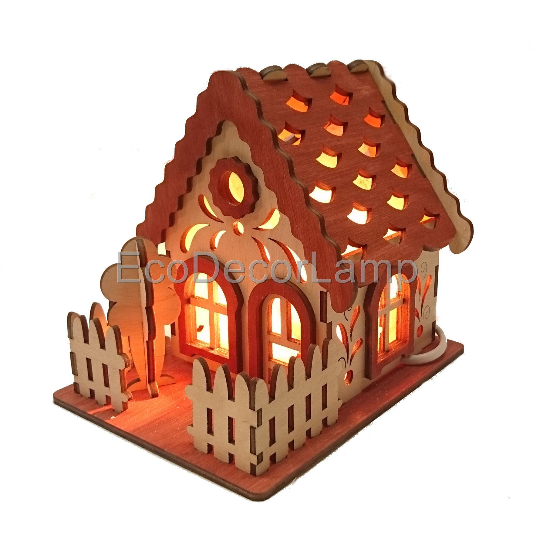 

Соляная лампа EcoDecorLamp Домик 7