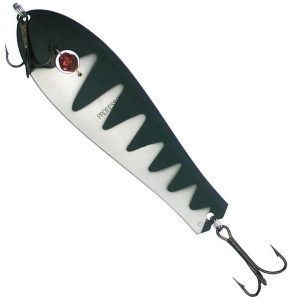 

Блесна Kuusamo Professor 1 with bead 115/27 BL/N-R 27 г Черно-серая (50120065)