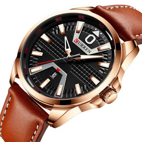 

Мужские наручные часы Curren 8379 Cuprum-Black-Brown