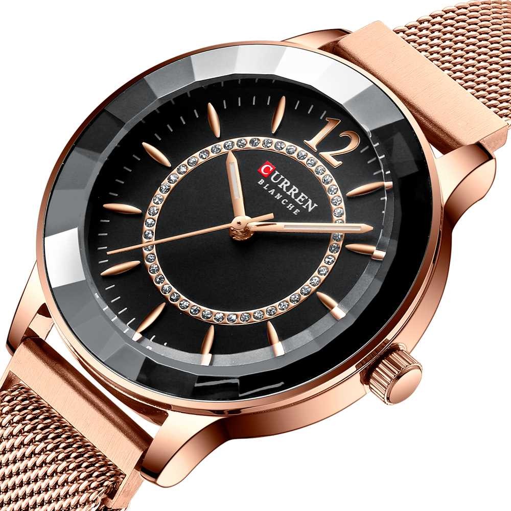 

Женские наручные часы Curren 9066 Gold-Black