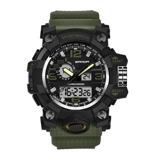 

Мужские наручные часы Sanda 742 Green-Black