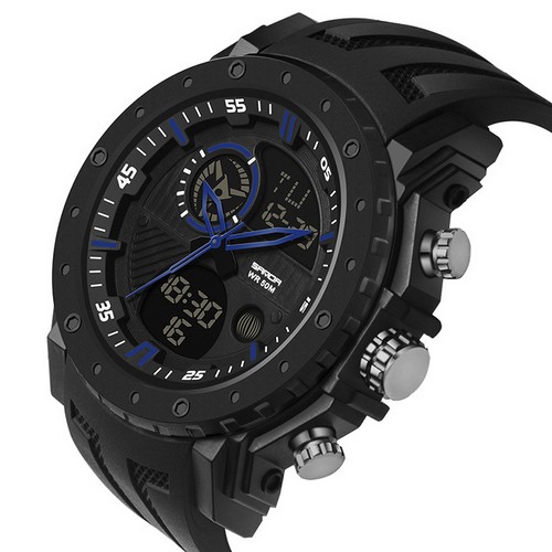 

Мужские наручные часы Sanda 6012 Black-Blue