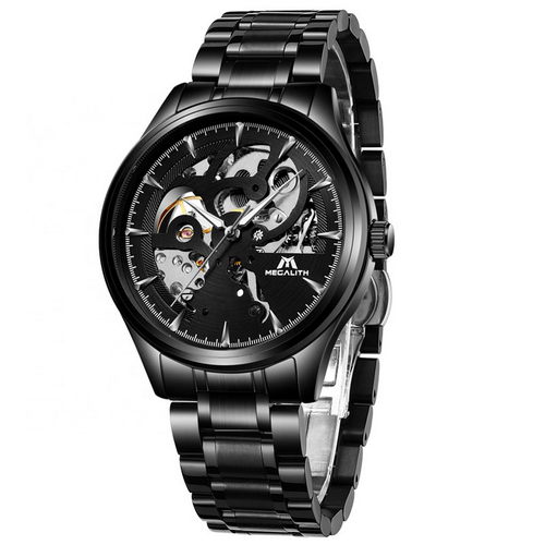 

Мужские наручные часы Megalith 8078M Black-Silver