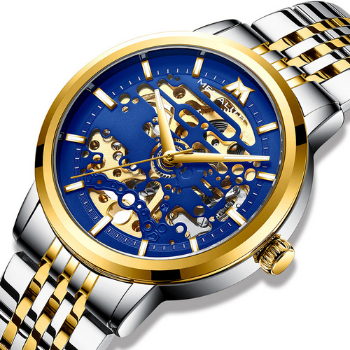 

Мужские наручные часы Megalith 8204M Silver-Gold-Blue