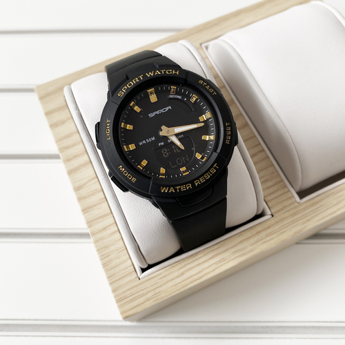 

Женские наручные часы Sanda 6005 Black-Gold