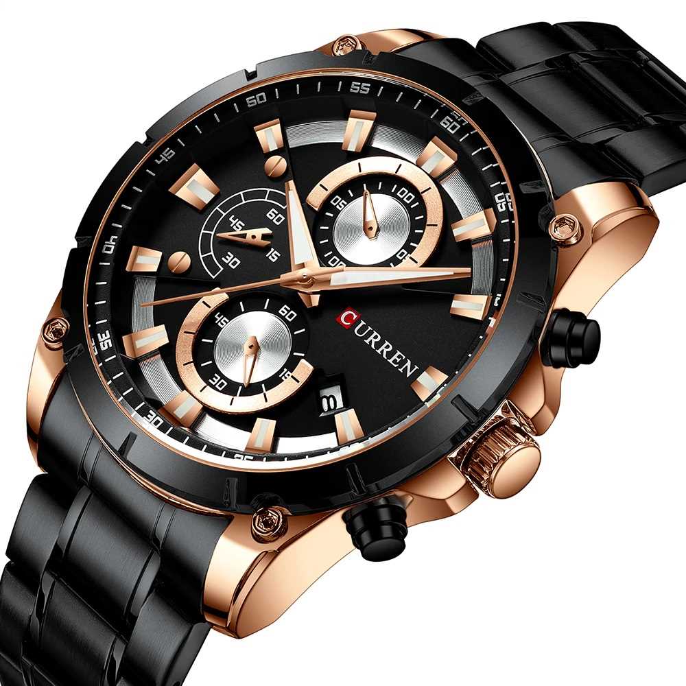 

Мужские наручные часы Curren 8360 Black-Gold