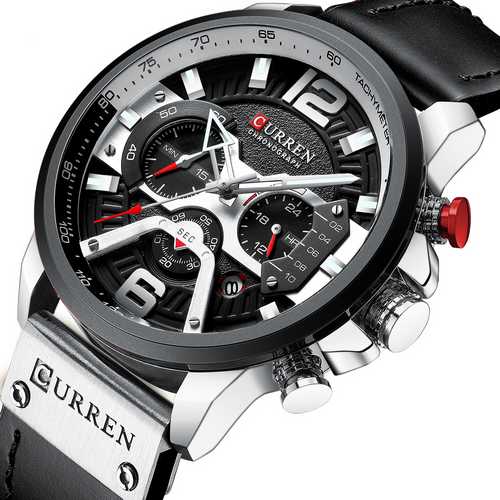 

Мужские наручные часы Curren 8329 Black-Silver