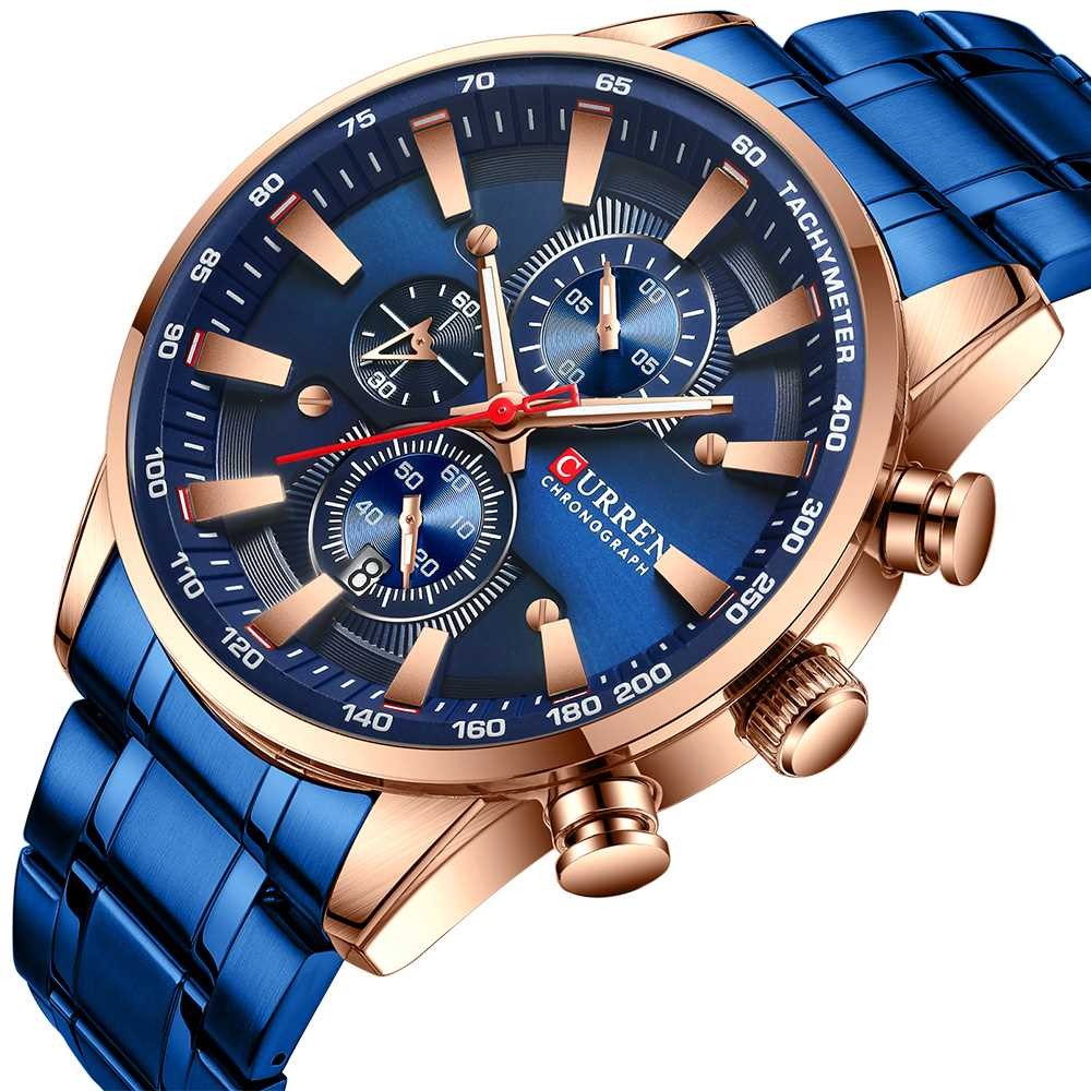 

Мужские наручные часы Curren 8351 Blue-Cuprum