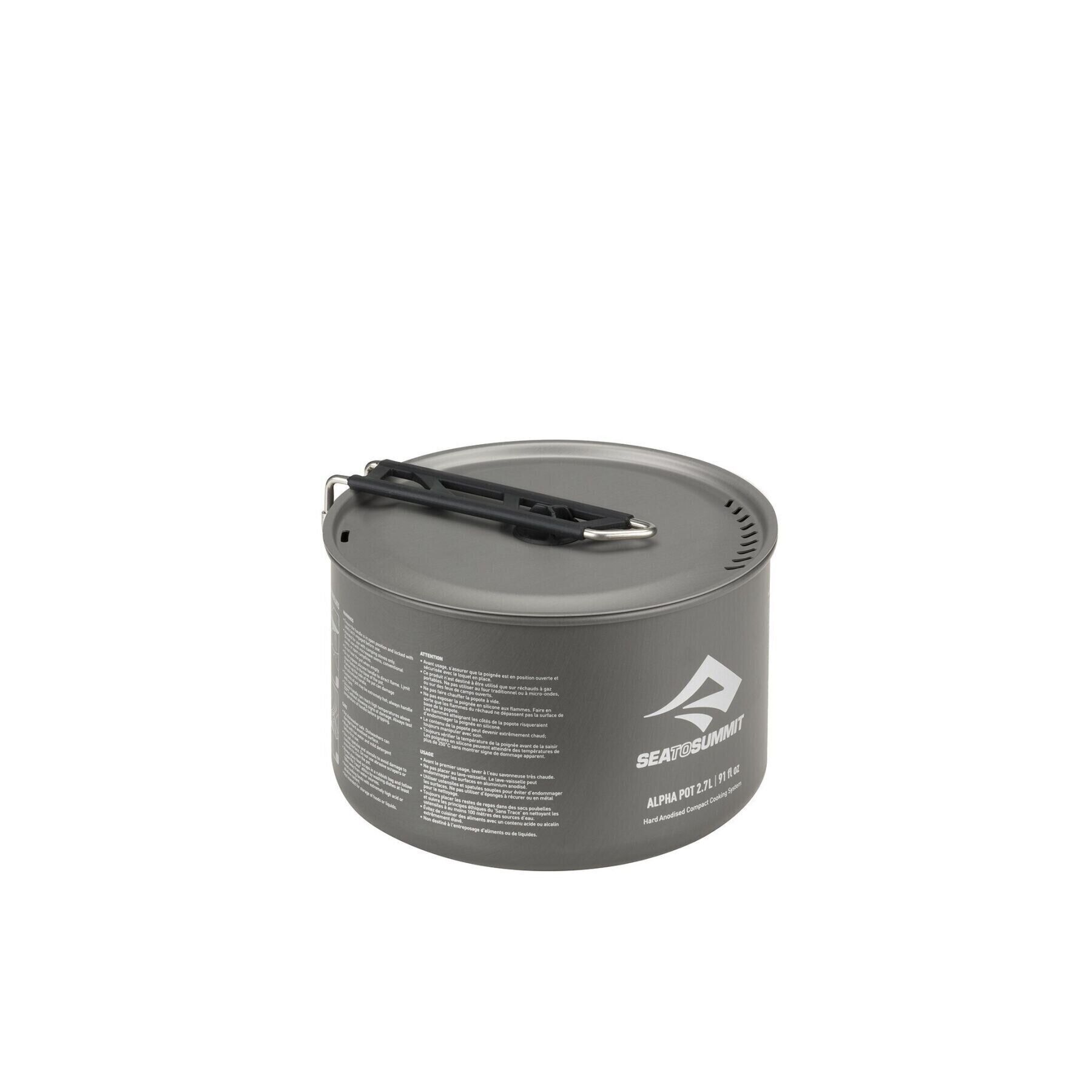 

Каструля Sea to Summit Alpha Pot with Stuff Sack 1,9L Grey (STS APOTASSI1.9L)