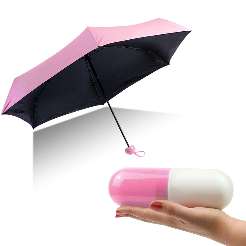 

Компактный зонт-капсула Capsule Umbrella розовый 149506