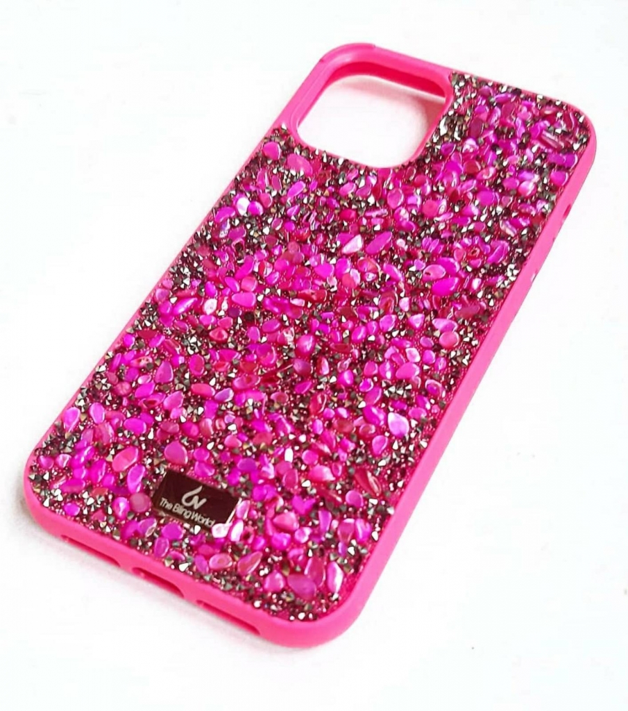 

Чехол CaseFashion diamonds (TPU) для iPhone 12/12 Pro raspberry
